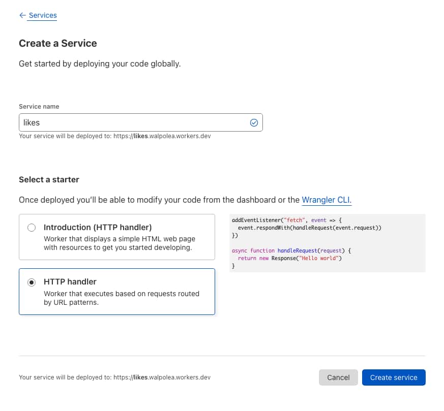 Cloudflare workers account dashboard